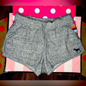 ❌❌SOLD❌❌VS PINK Size MEDIUM Marl Grey Retro Logo Short.